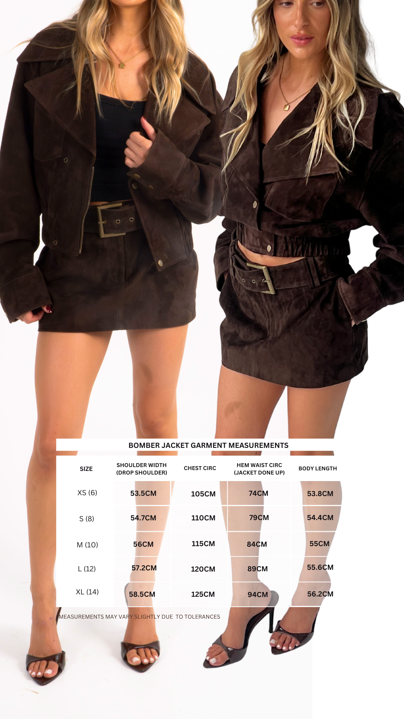 Suede Cropped Bomber Jacket