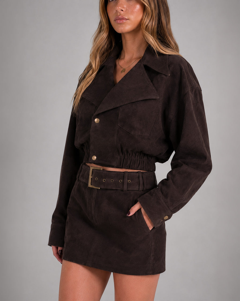 Suede Bomber Jacket