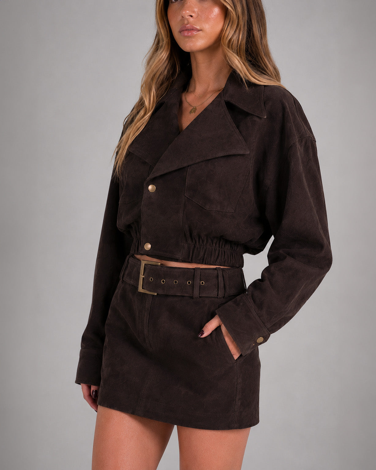 Suede Bomber Jacket