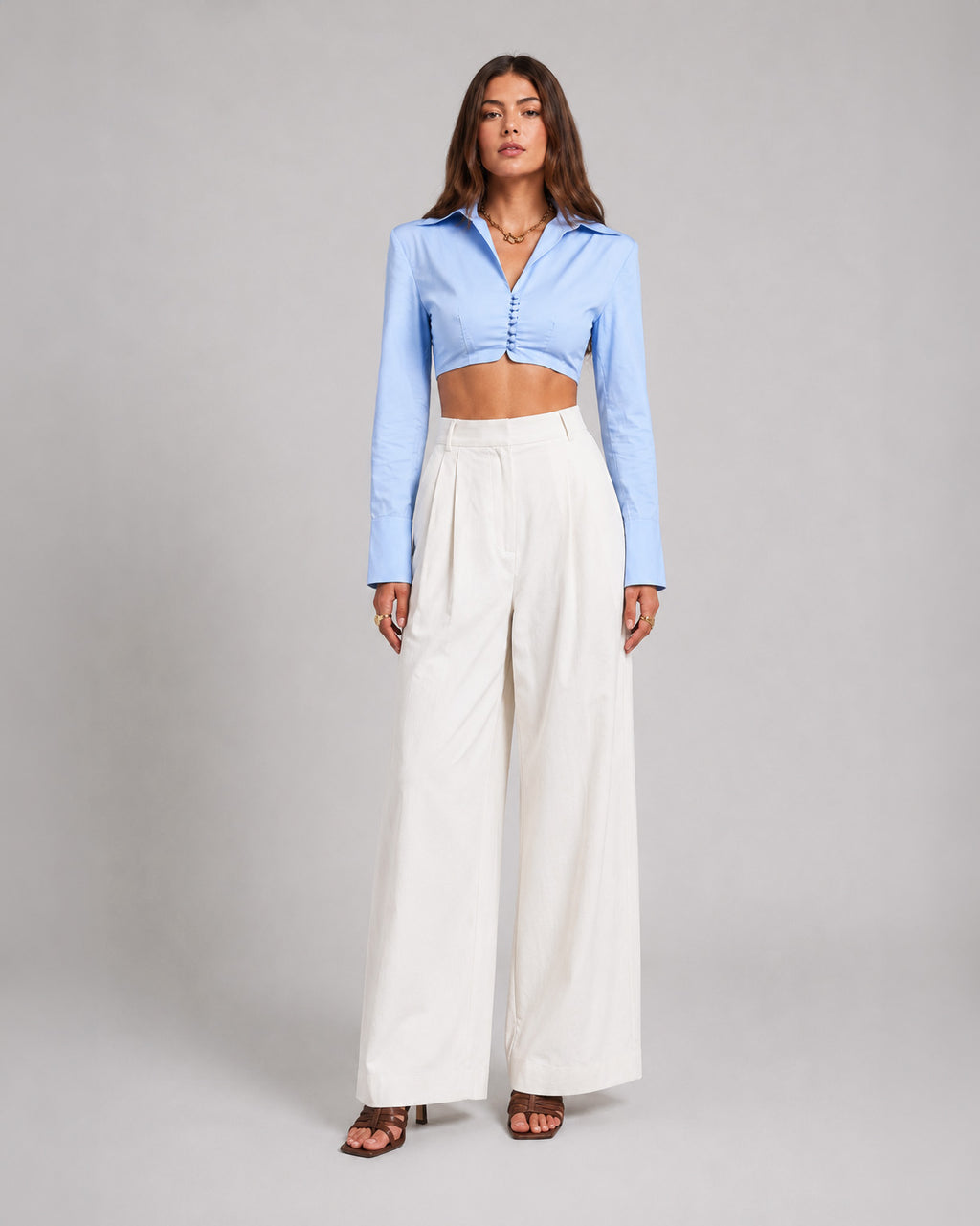 Power Play Cropped Shirt