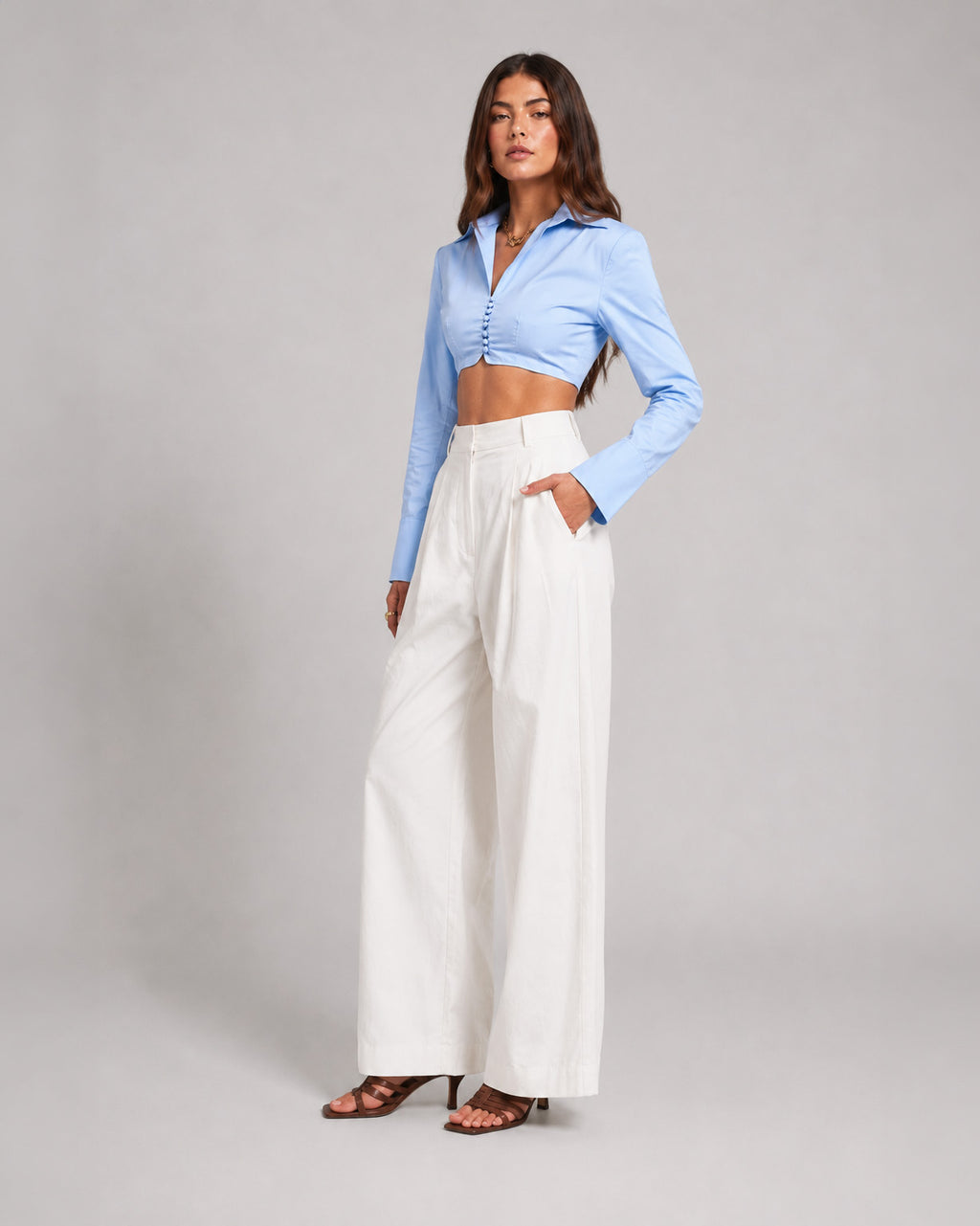 Power Play Cropped Shirt