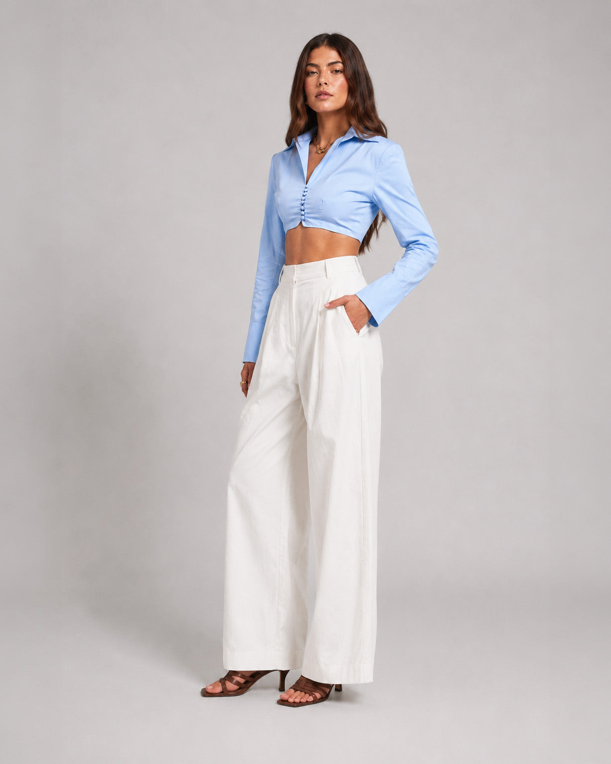 Power Play Cropped Shirt