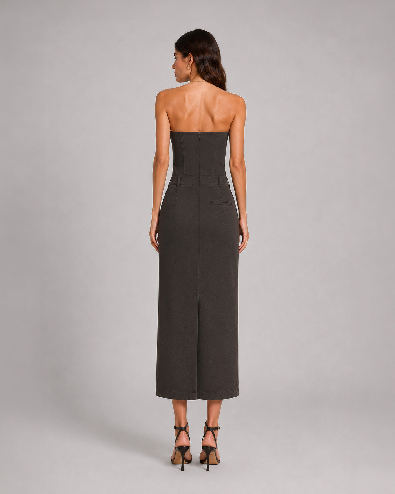 Strapless Suiting Dress