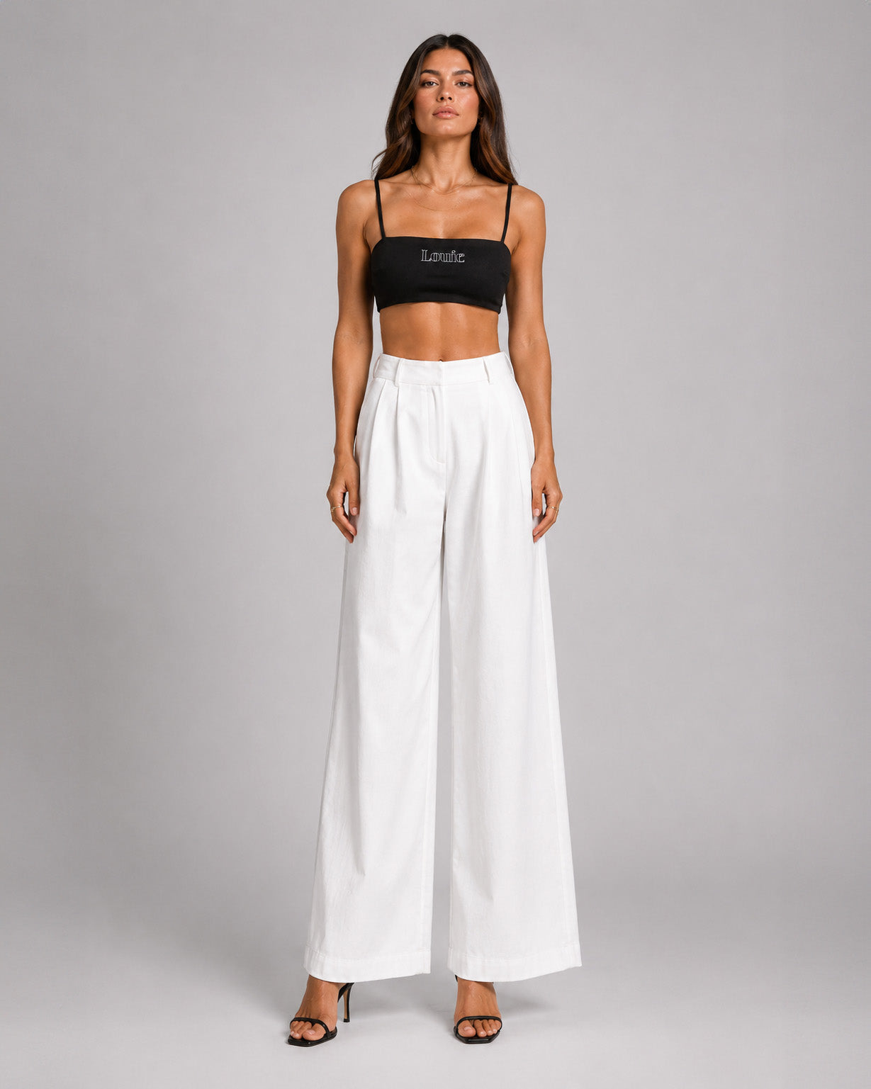 Embroidered Crop Top