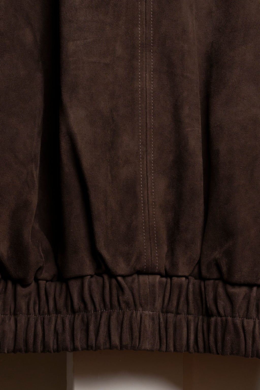 Suede Cropped Bomber Jacket