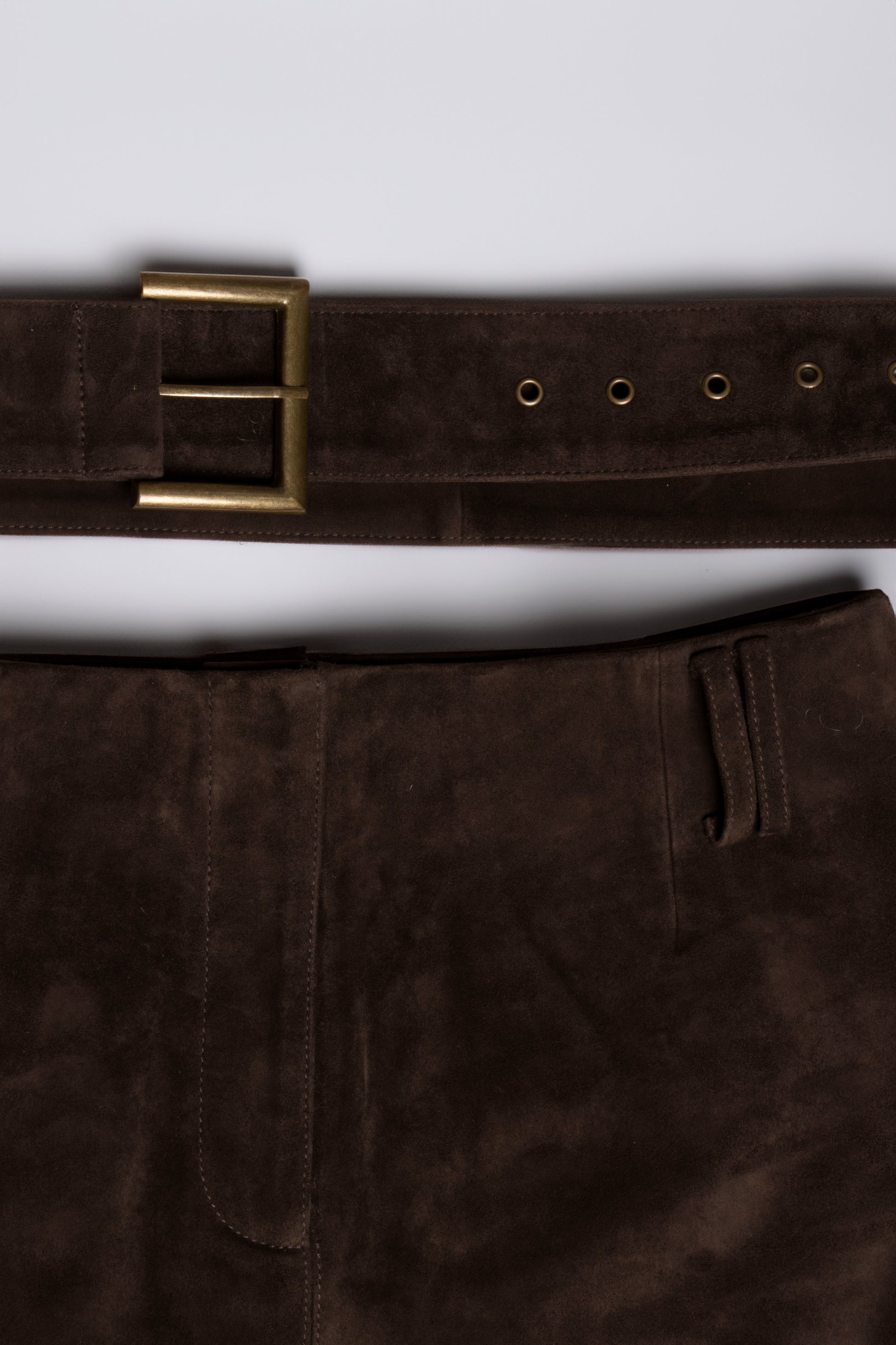 Suede Maxi Skirt