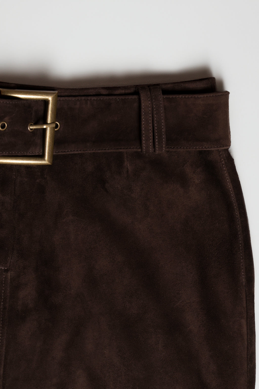 Suede Maxi Skirt