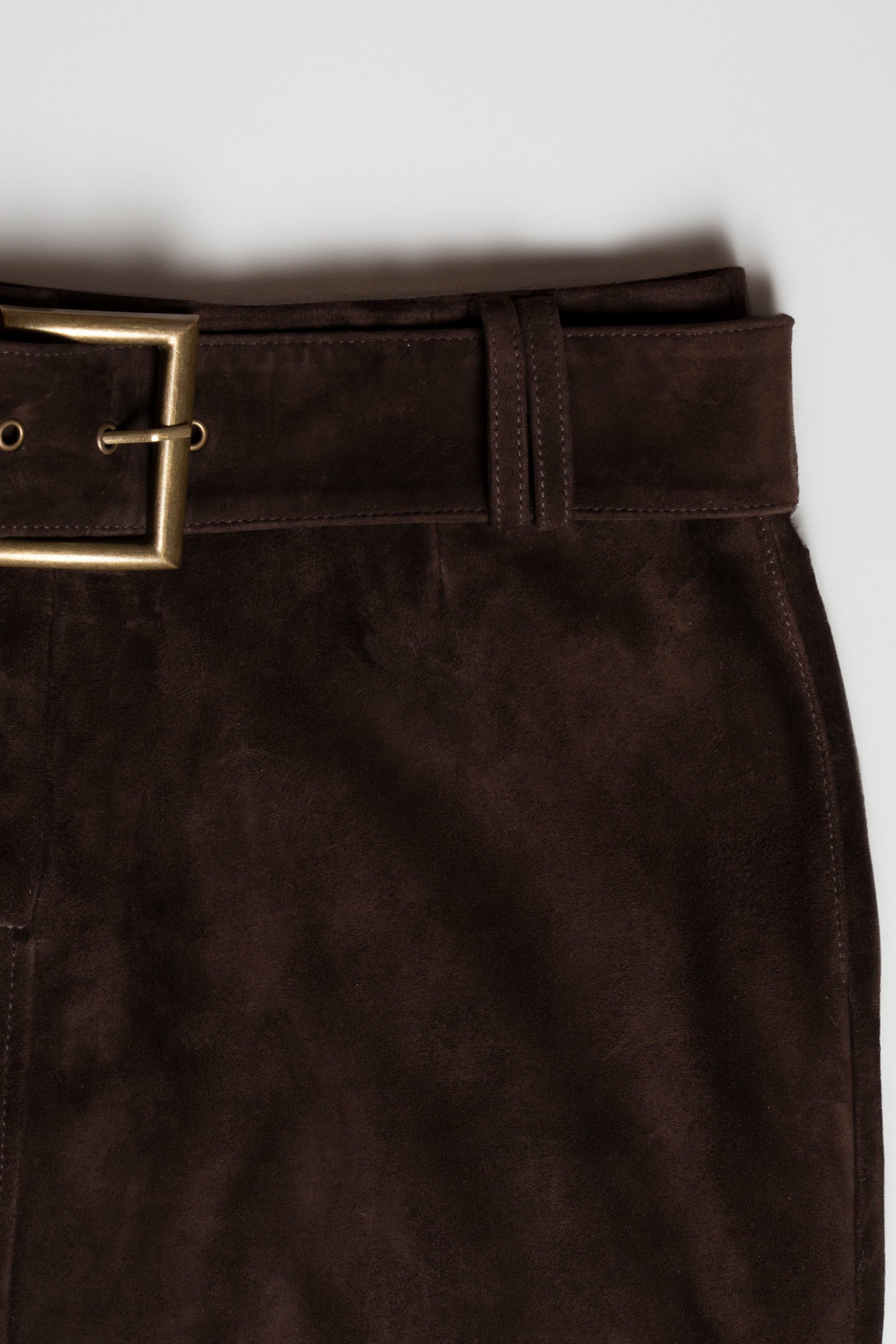 Suede Maxi Skirt