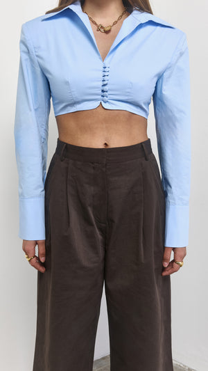 Power Play Cropped Shirt