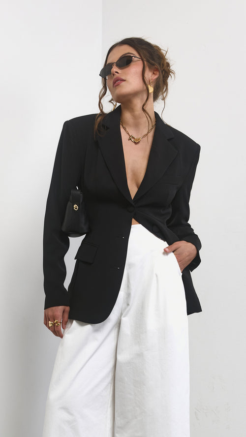 Cinched Waist Blazer