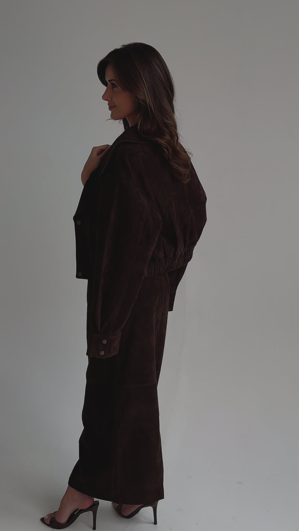 Suede Maxi Skirt