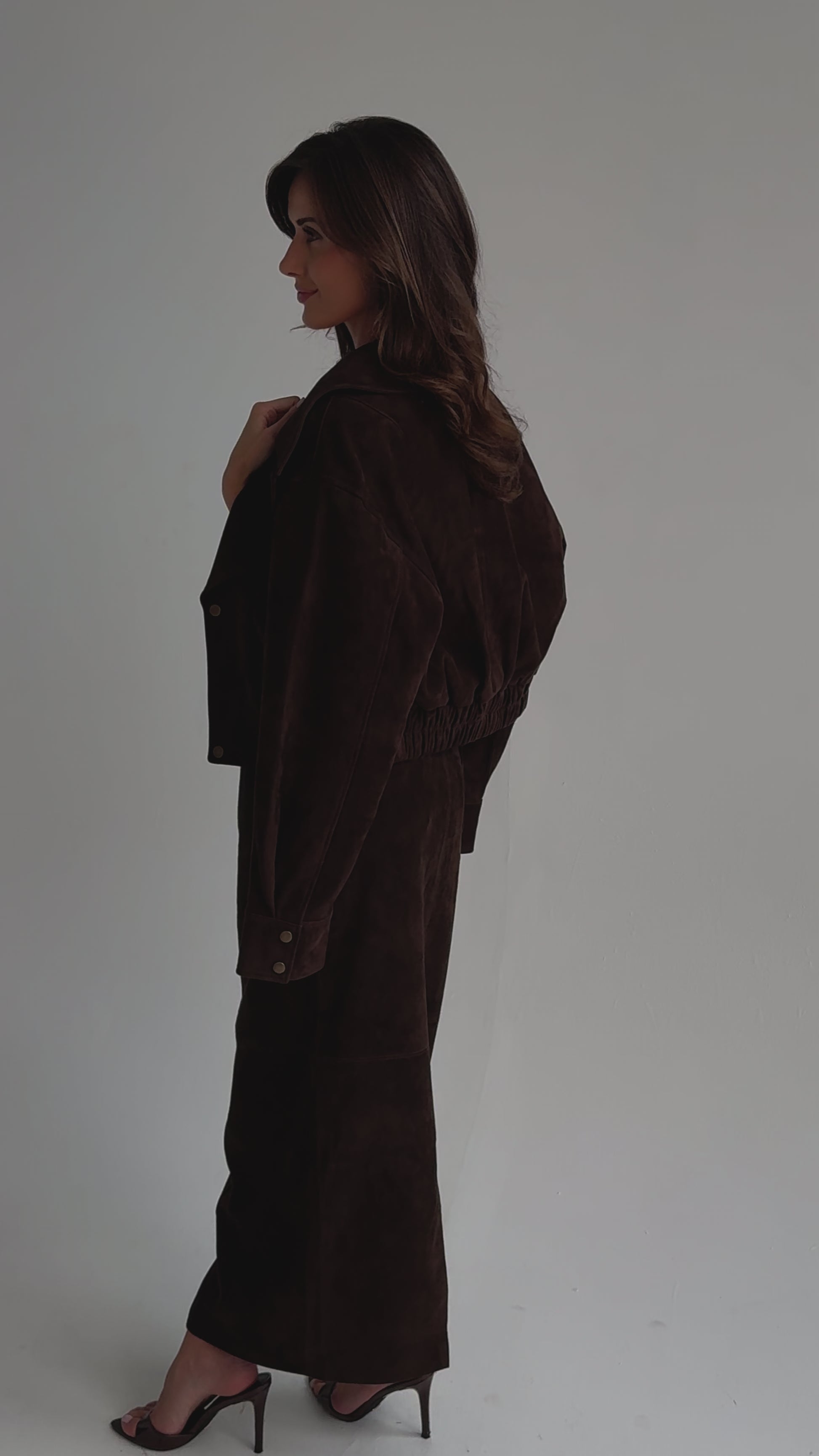 Suede Maxi Skirt